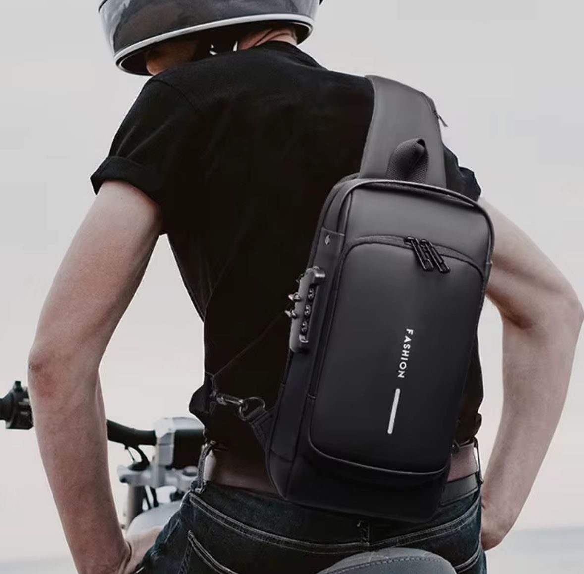 Gray helmet for bikers